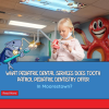 Young girl learning brushing techniques during pediatric dental services in Moorestown NJ visit
